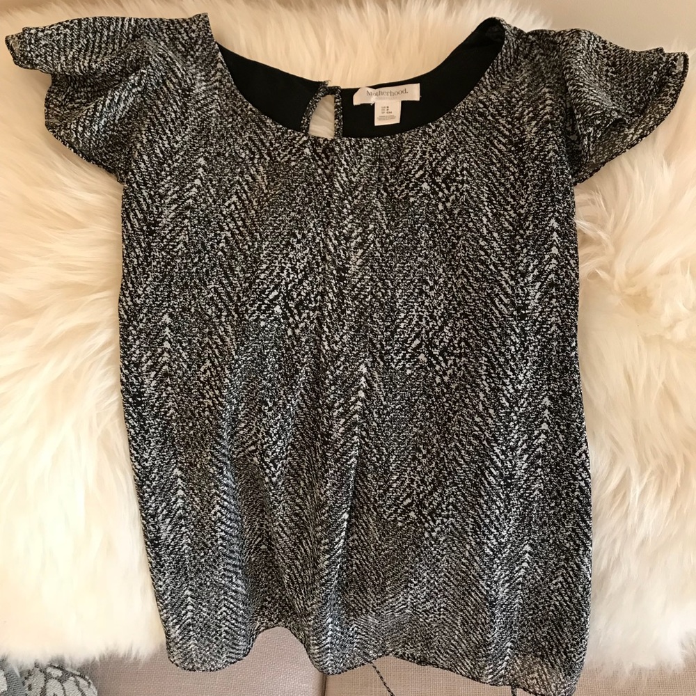 Flutter Sleeve Blouse - Motherhood Maternity S
